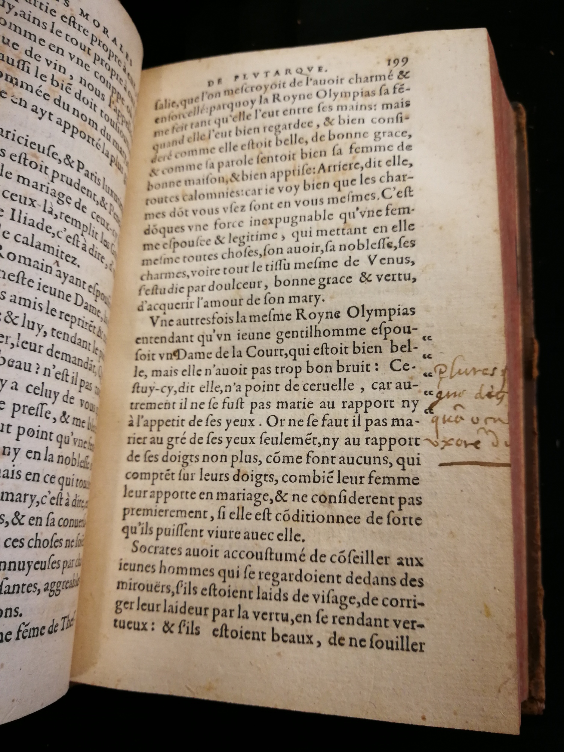 1577 - Jean Poupy - Trésor des morales de Plutarque - Les Méjanes, Aix-en-Provence 1577 - Jean Poupy - Trésor des morales de Plutarque - Les Méjanes, Aix-en-Provence