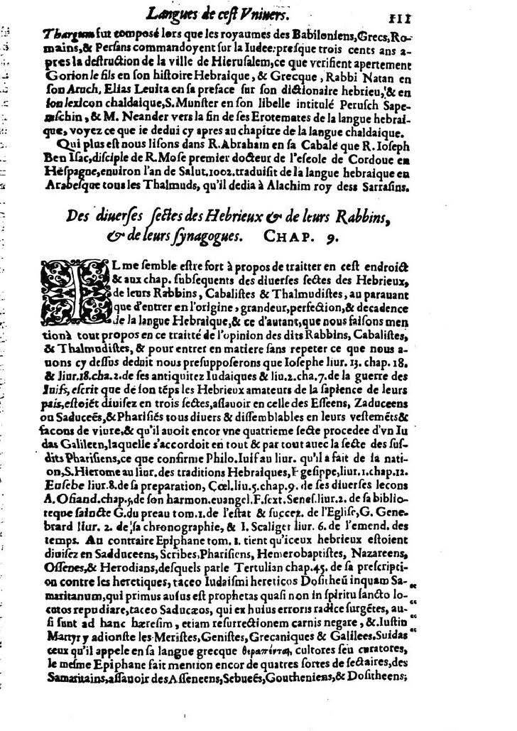 1613 - Matthieu Berjon - Trésor de l’histoire des langues de cet univers - BM Lyon
