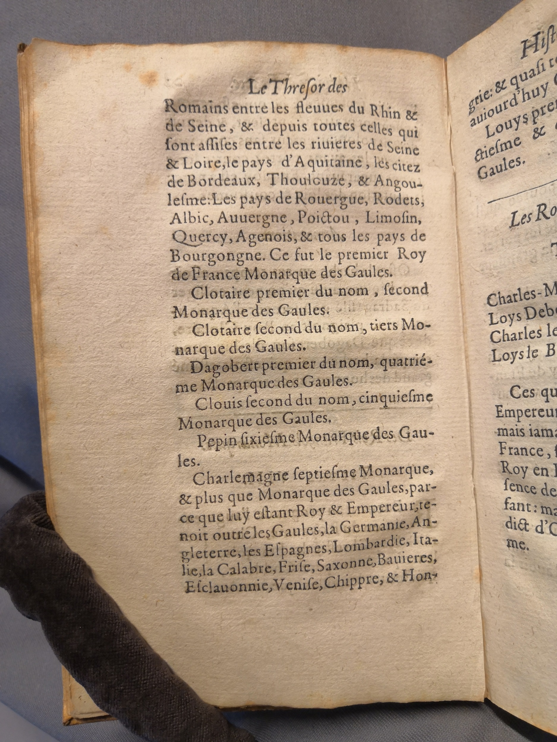 1614 - Jean Corrozet - Trésor des histoires de France - Amsterdam