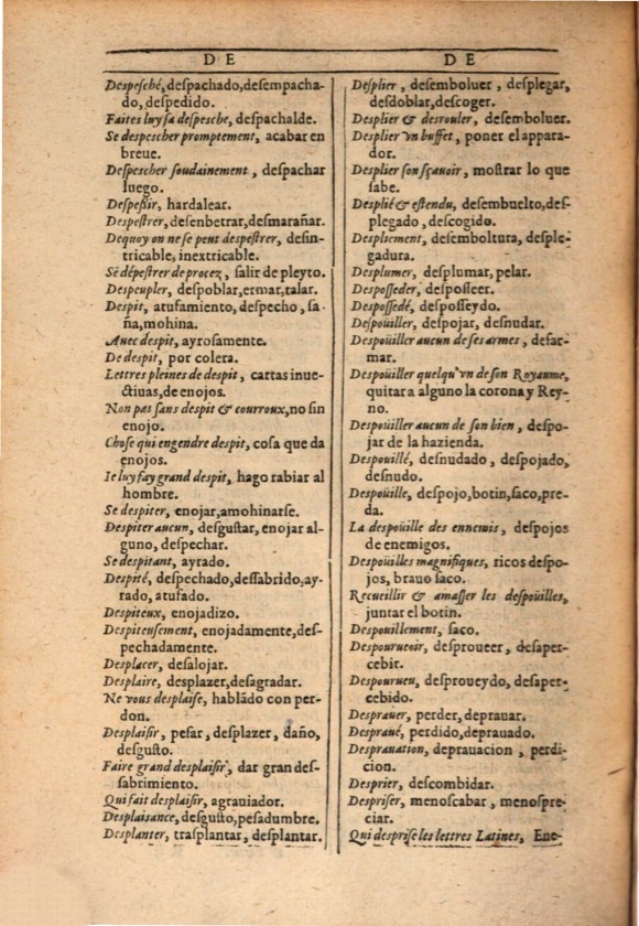 1607 - Marc Orry - Trésor des deux langues espagnole et française (Première et Seconde parties) - ÖNB Wien