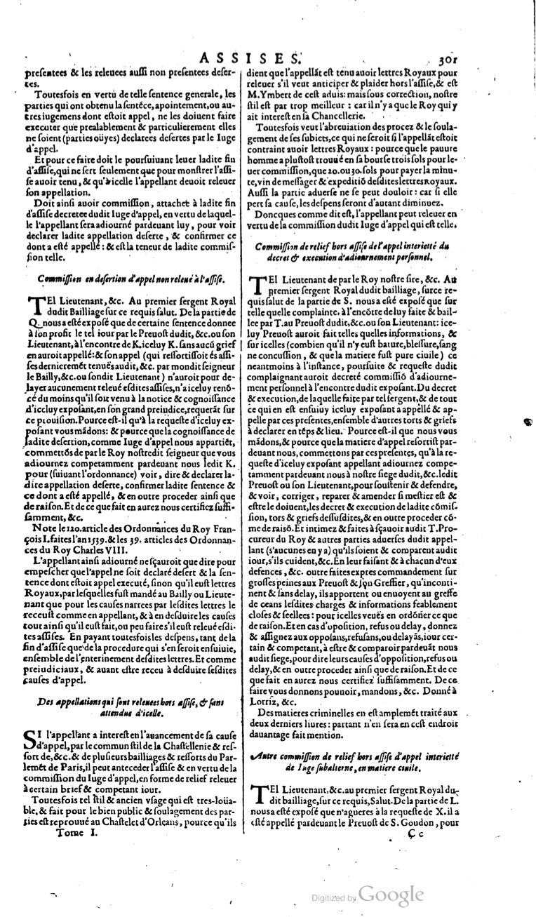 1629 - Veuve Nicolas Buon - Trésor du droit français (21754 T. 1) - BM Lyon