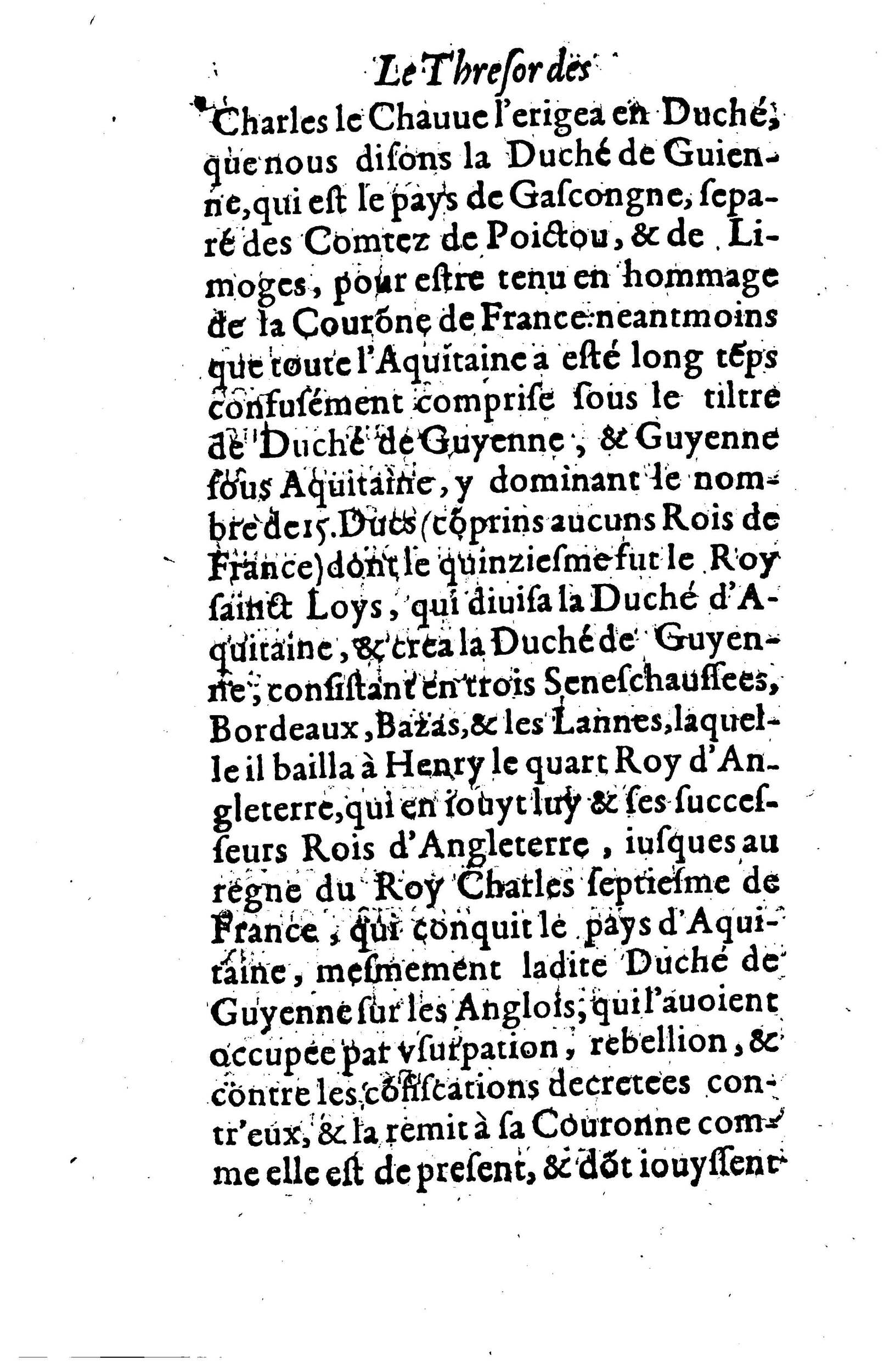 1617 - Jean Corrozet - Trésor des histoires de France - BM Lyon