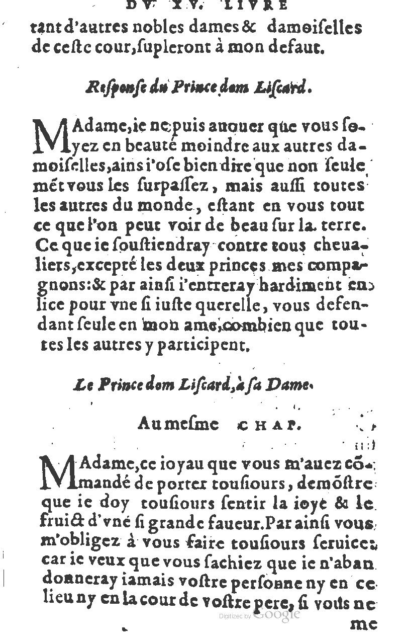 1582 - Jean Huguetan - Trésor des Amadis T. 1 - BM Lyon
