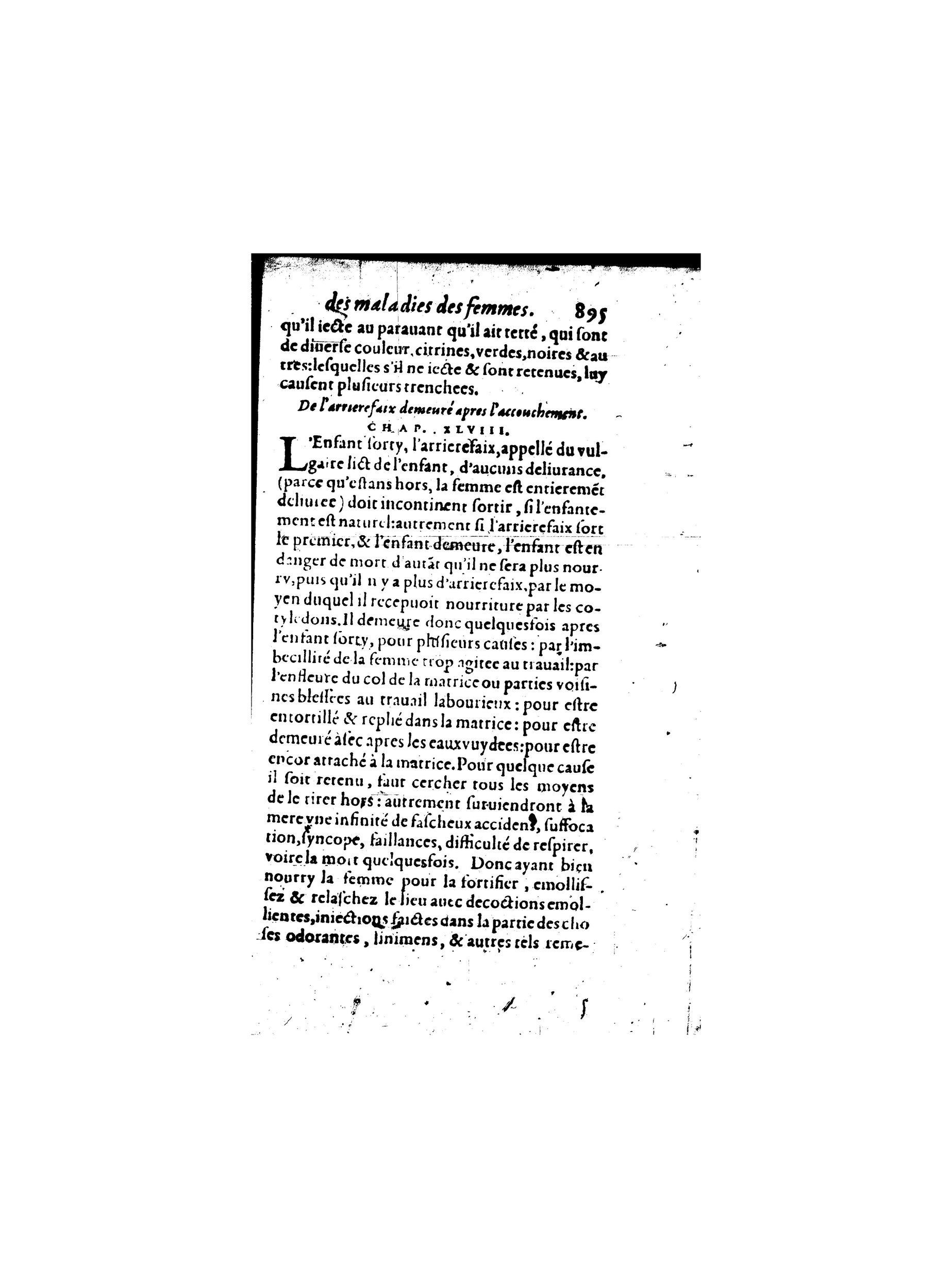 1587 - Jacques du Puis - Trésor des remèdes secrets pour les maladies des femmes - BnF