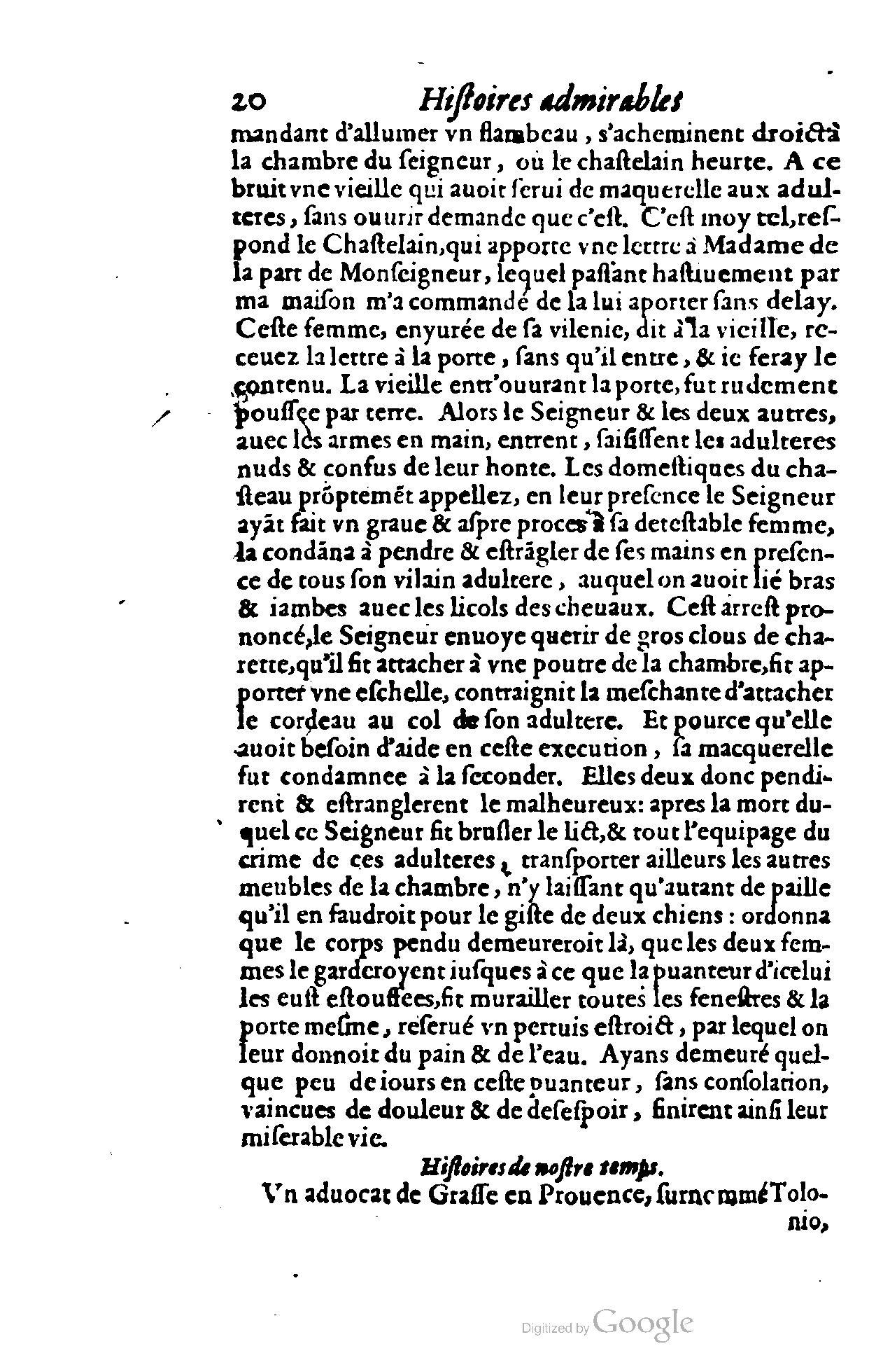 1620 - Samuel Crespin - Trésor d’histoires admirables et mémorables - BCU Lausanne