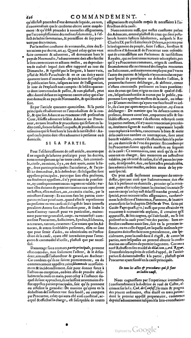 1629 - Veuve Nicolas Buon - Trésor du droit français (21754 T. 1) - BM Lyon