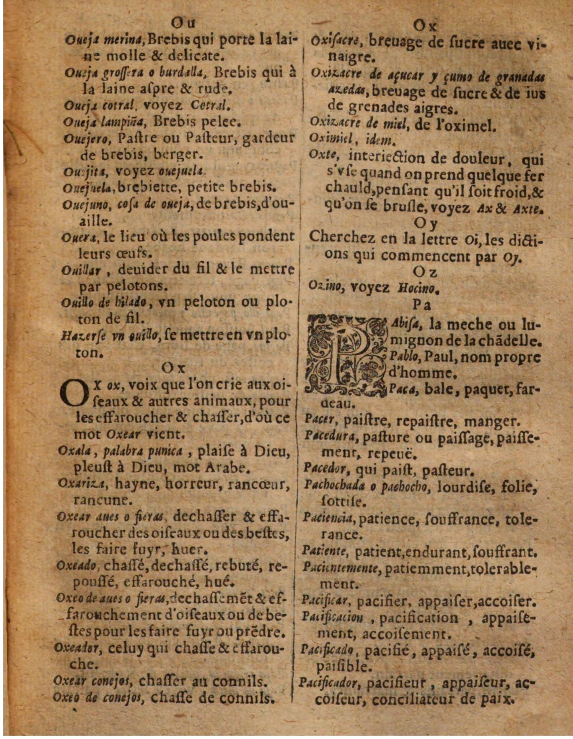 1625 - Hubert Antoine - Trésor des deux langues espagnole et française - Augsbourg