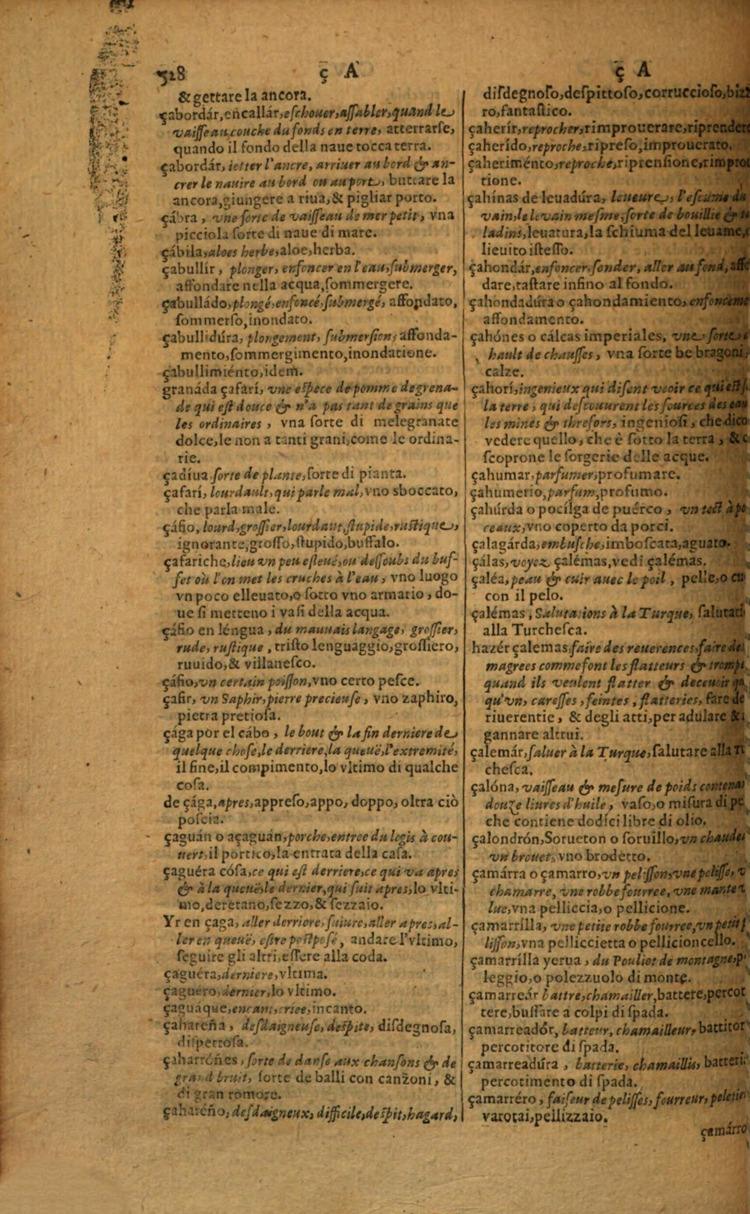 1617 - Samuel Crespin - Trésor des trois langues espagnole, française et italienne (Première partie) - Regensburg
