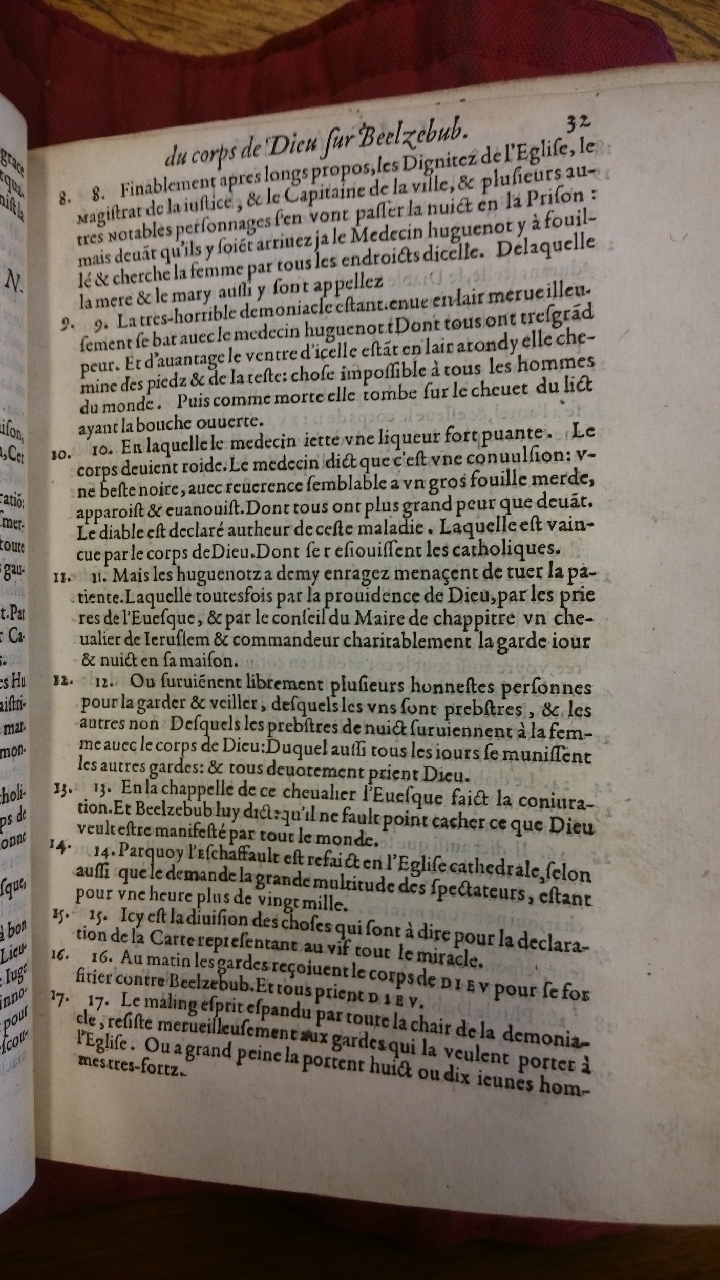 1578 - Nicolas Chesneau - Trésor et entière histoire de la triomphante victoire du corps de Dieu sur l’esprit malin - BM Lyon