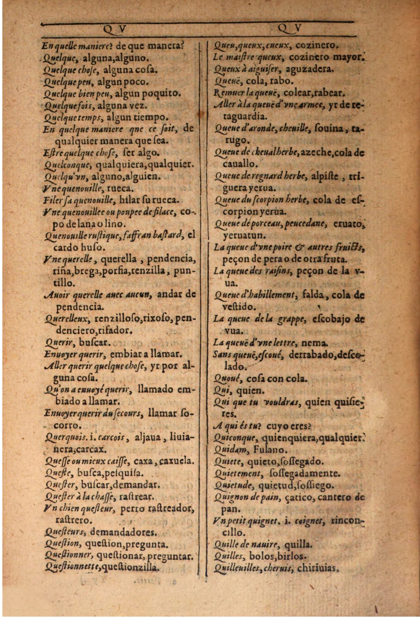 1607 - Marc Orry - Trésor des deux langues espagnole et française (Seconde partie) - BSB Munich 1607 - Marc Orry - Trésor des deux langues espagnole et française (Seconde partie) - BSB Munich