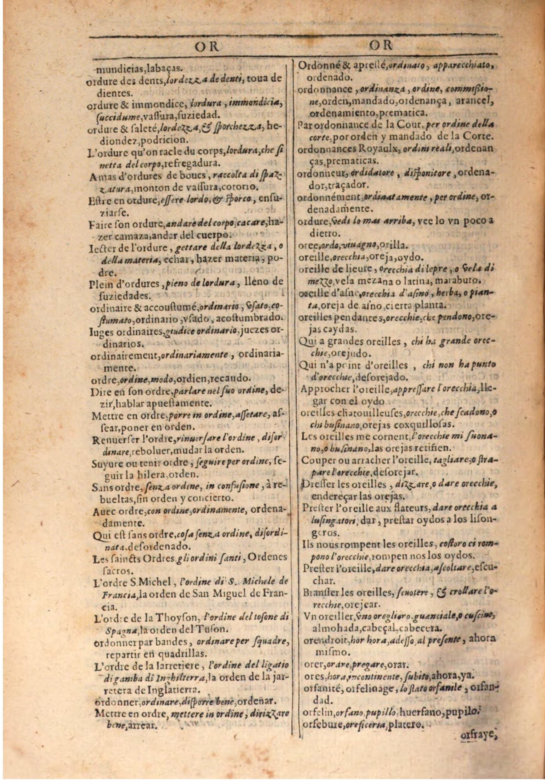 1609 - Philippe Albert et Alexandre Pernet - Trésor des trois langues française, italienne et espagnole (Seconde partie) - BSB Munich 1609 - Philippe Albert et Alexandre Pernet - Trésor des trois langues française, italienne et espagnole (Seconde partie) - BSB Munich