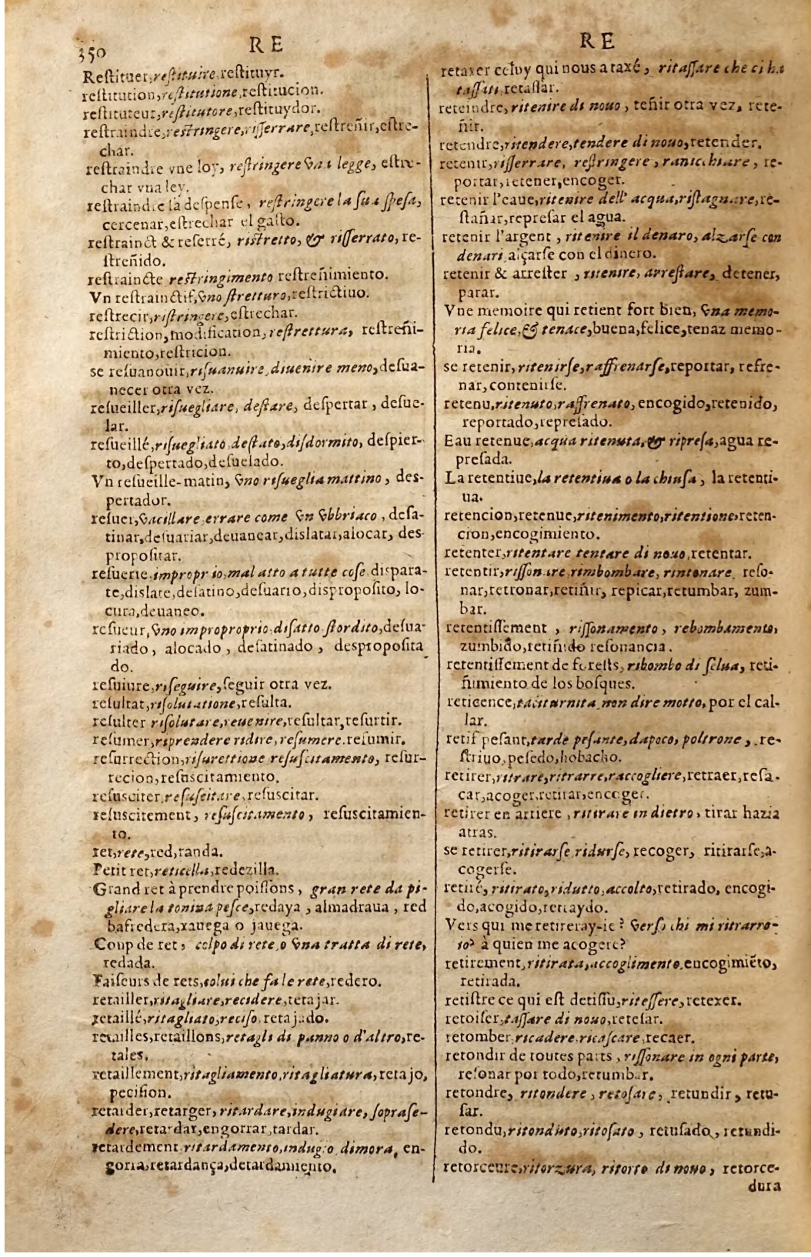 1627 - Jacques Crespin - Trésor des trois langues (Seconde partie) - Regensburg