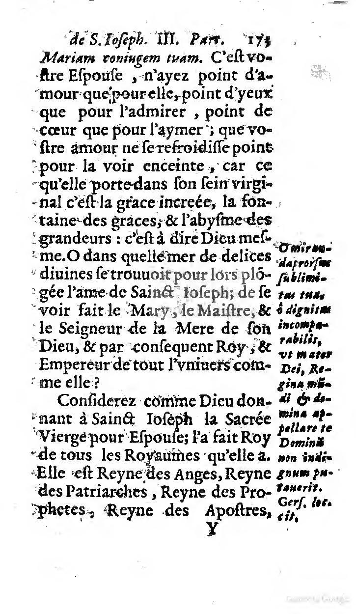 1646 - Jean Piot - Trésor inestimable de Saint-Joseph - BNC Rome