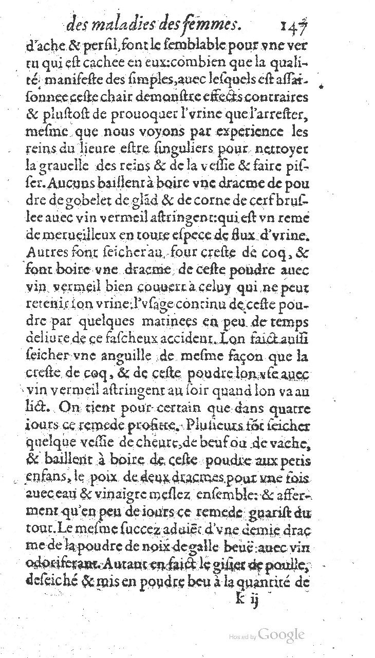 1585 - Jacques du Puis - Trésor des remèdes secrets pour les maladies des femmes - BnF