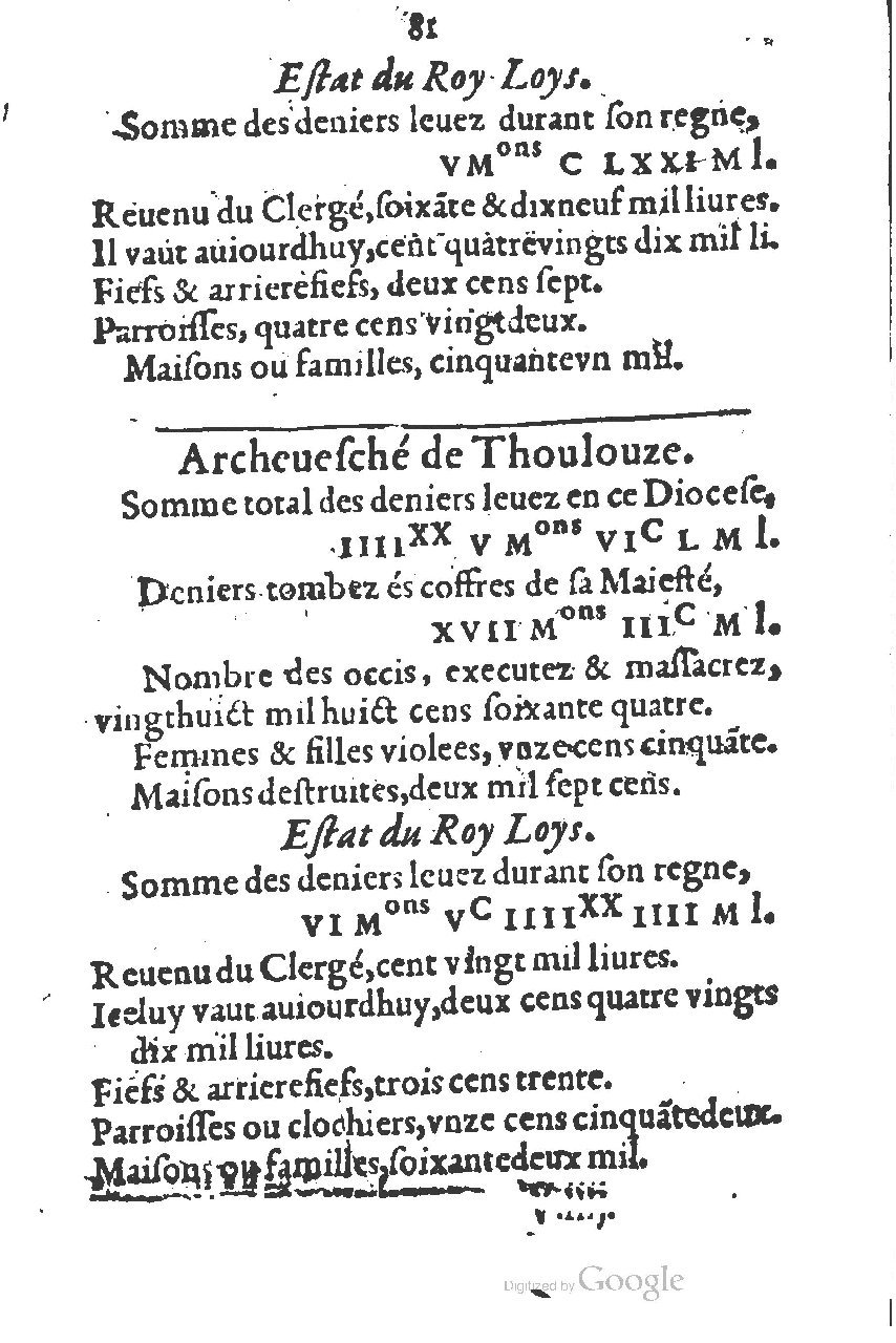 1581 - s.n. - Secret des trésors de France (Livre II) - BSB Munich 1581 - s.n. - Secret des trésors de France (Livre II) - BSB Munich