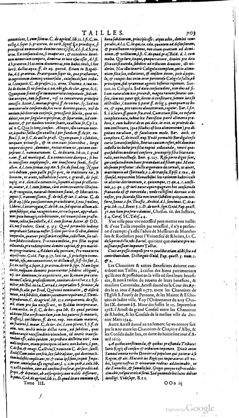 1629 - Veuve Nicolas Buon - Trésor du droit français (21754 T. 3) - BM Lyon