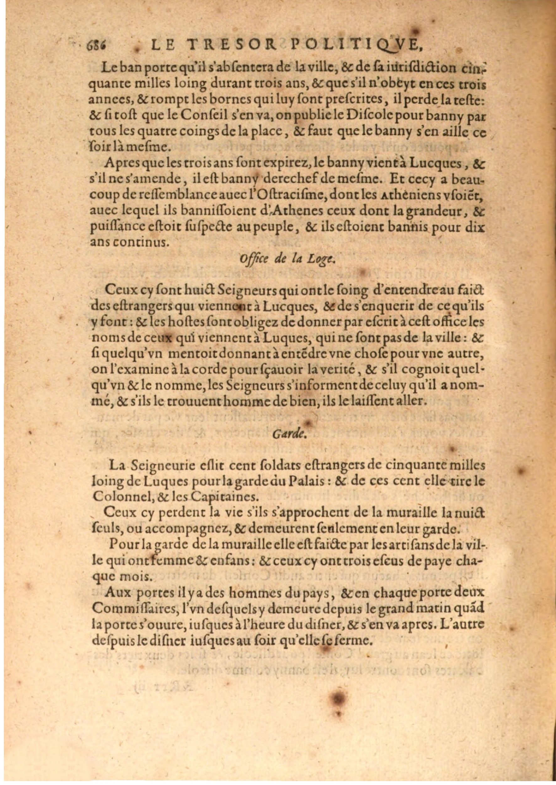 1608 - Nicolas Du Fossé - Trésor politique - BSB Munich