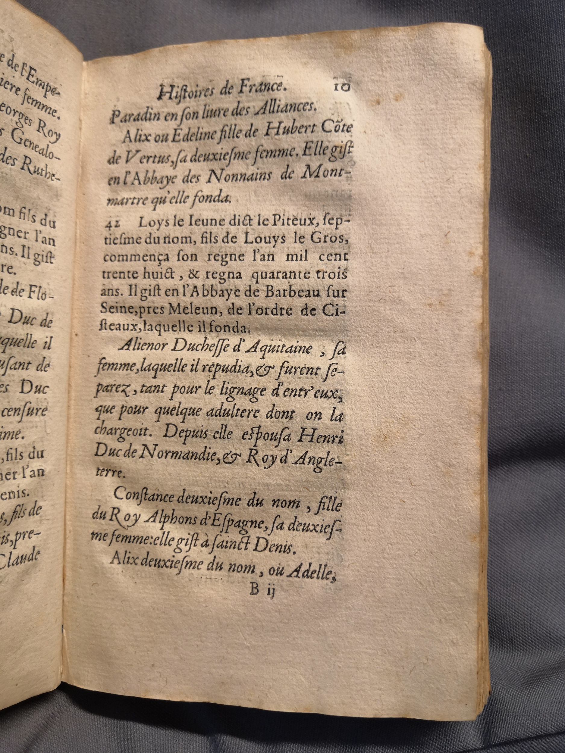 1614 - Jean Corrozet - Trésor des histoires de France - Amsterdam