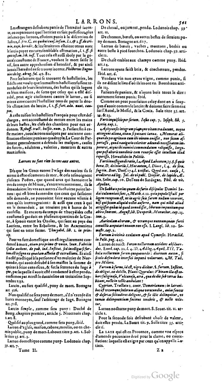 1629 - Veuve Nicolas Buon - Trésor du droit français (21754 T. 2) - BM Lyon