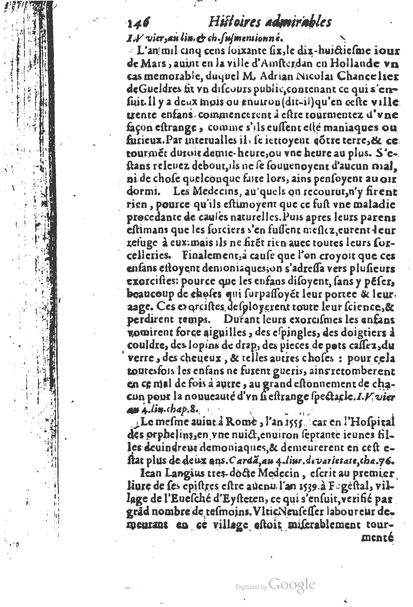1610 - Paul Marceau - Trésor d’histoires admirables et mémorables - Princeton