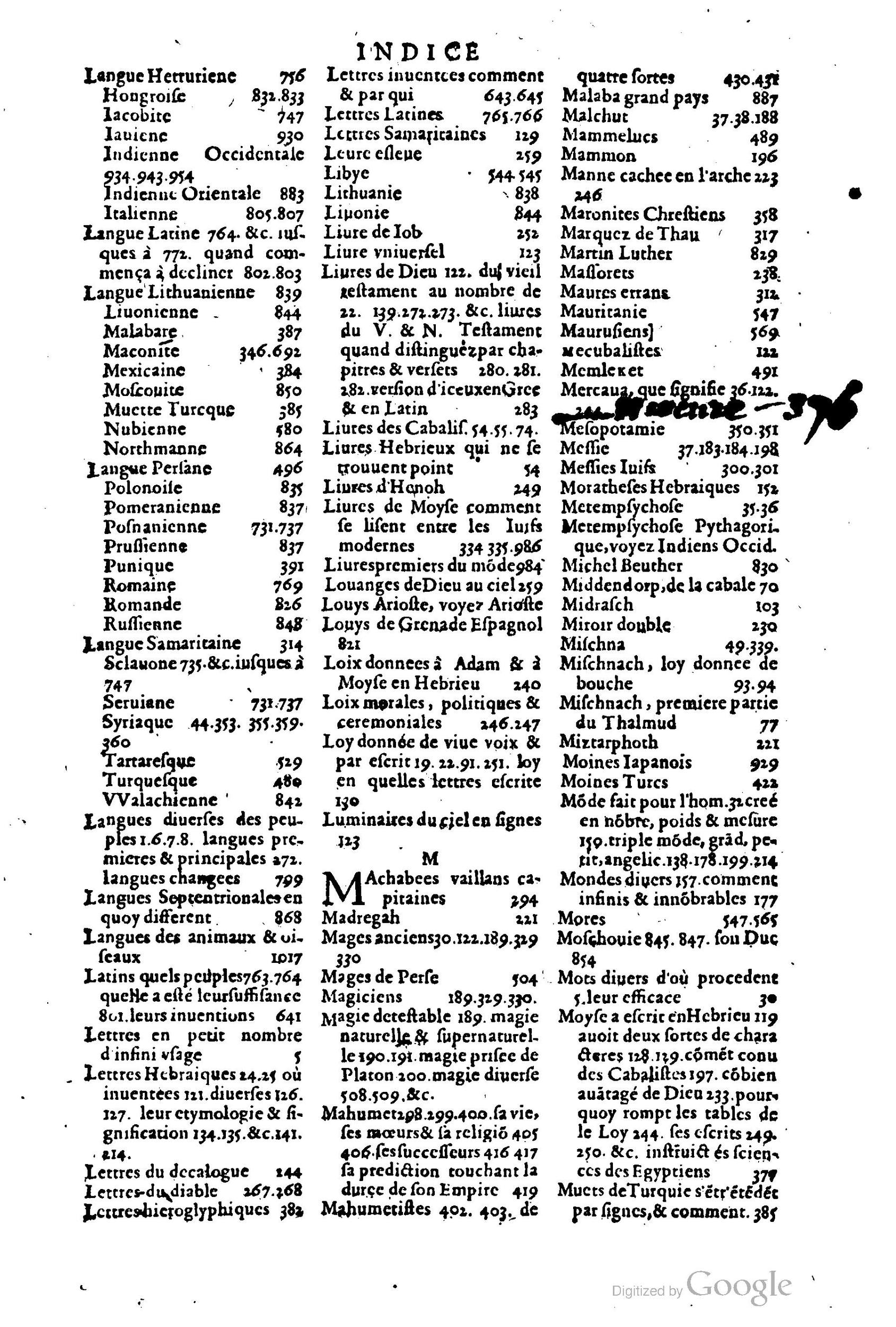 1619 - SHC - Trésor de l’histoire des langues de cet univers - BCU Lausanne