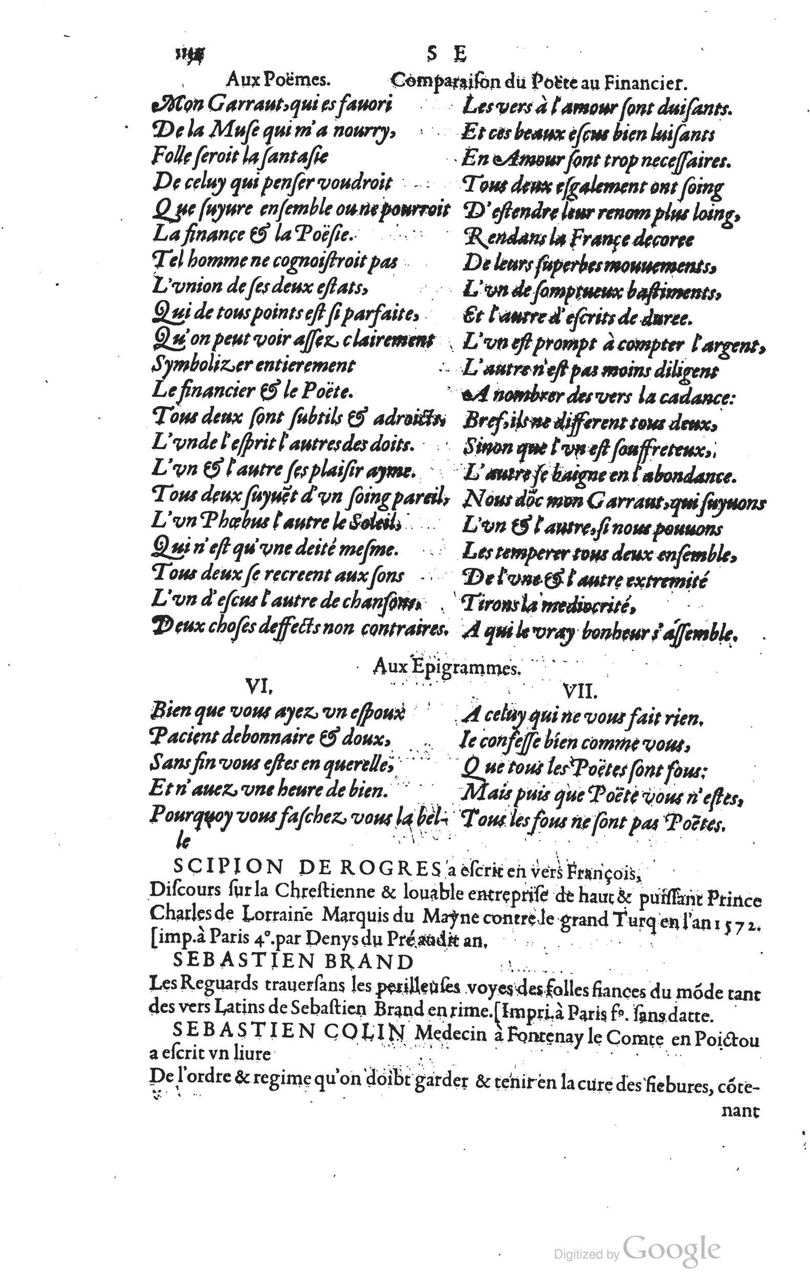 1585 - Barthélemy Honorat - Bibliothèques françaises - BSB Munich