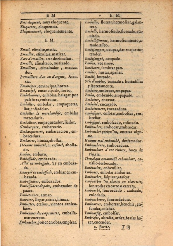 1607 - Marc Orry - Trésor des deux langues espagnole et française (Première et Seconde parties) - ÖNB Wien