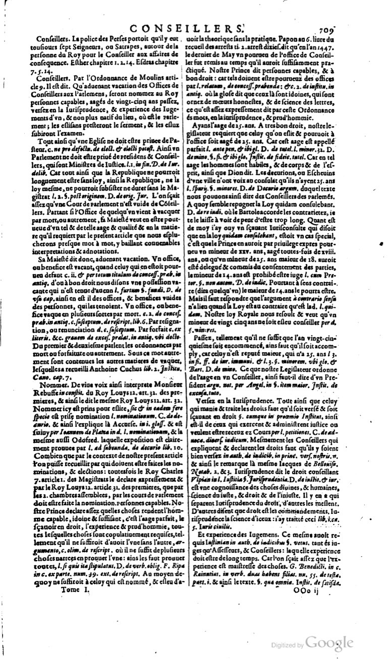 1629 - Veuve Nicolas Buon - Trésor du droit français (29620 T. 1) - BM Lyon