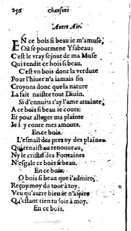 1623 - Jacques Cailloüé - Trésor ou recueil des chansons amoureuses - British Library