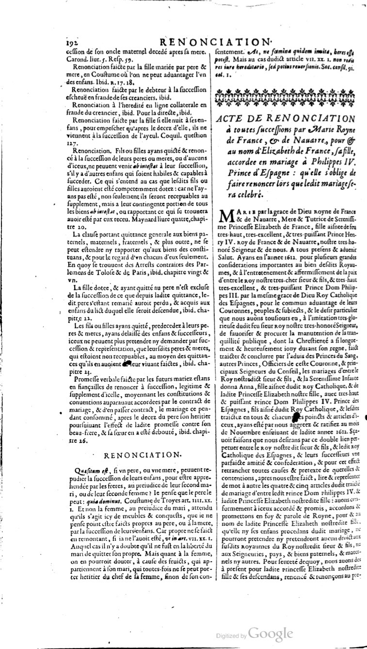 1629 - Veuve Nicolas Buon - Trésor du droit français (21754 T. 3) - BM Lyon