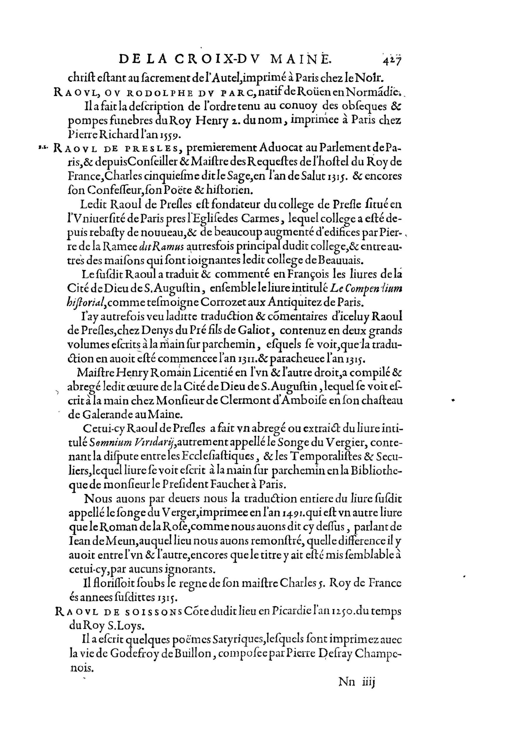 1584 - Abel L&#039;Angelier - Bibliothèques françaises - BnF