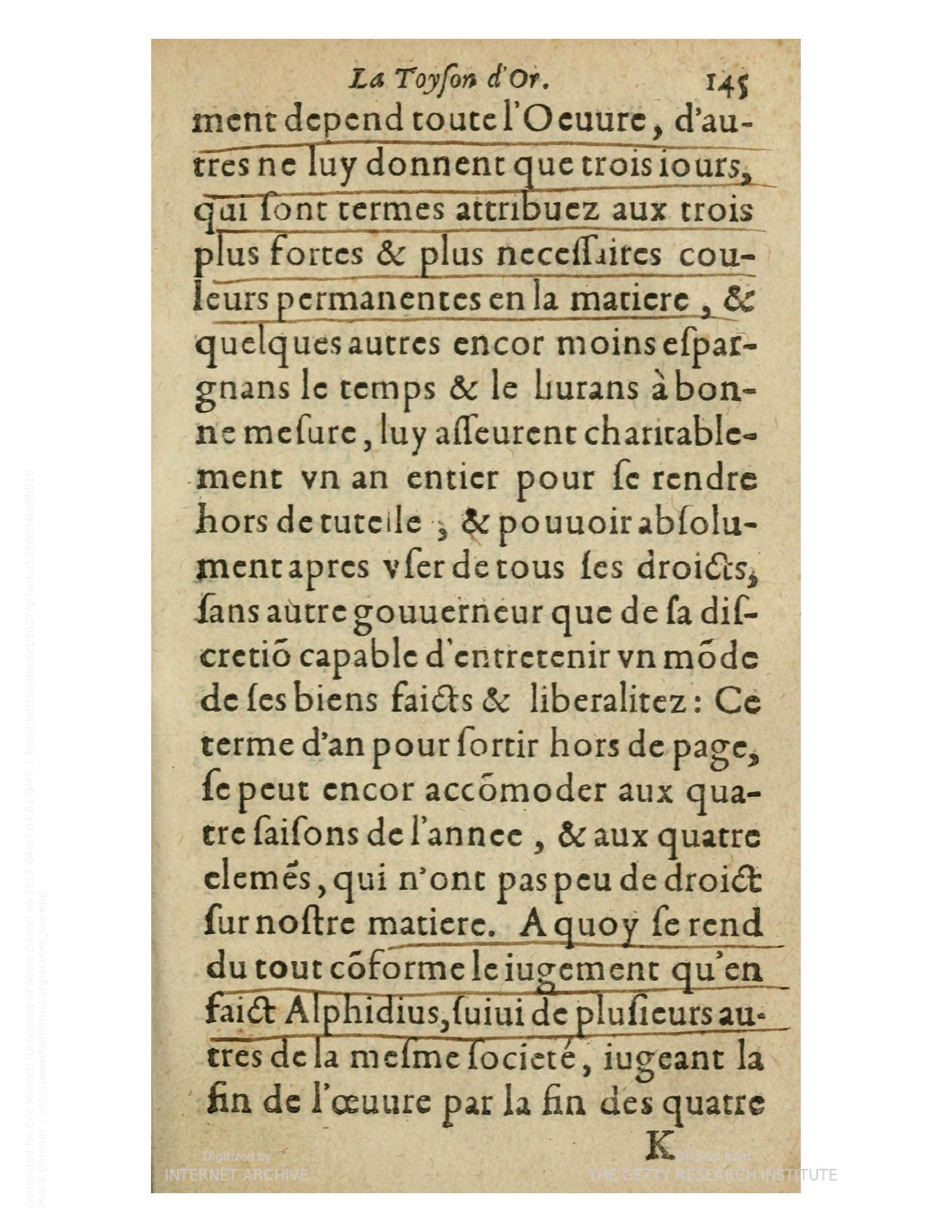 1612 - Charles Sevestre - Toison d’or ou la fleur des trésors - Getty Research Institute