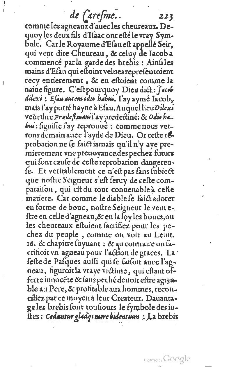 1607 - Nicolas Du Fossé - Trésor quadragésimal - T 01 - BM Lyon