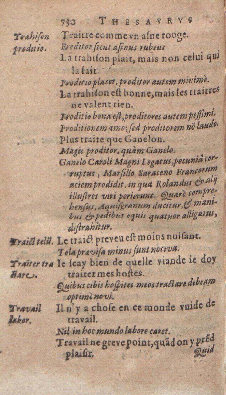 1612 - Dominicus Custos - Trésor des proverbes français  - Bibliopol-Olomuc