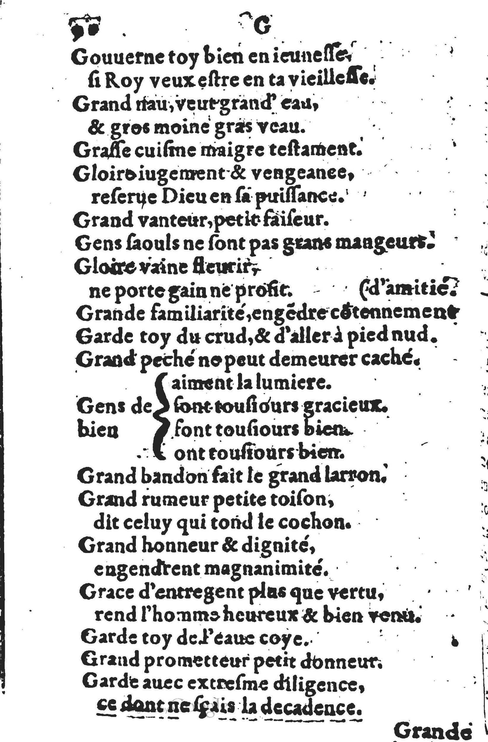 1578 - Nicolas Lescuyer - Trésor des sentences dorées - UGent