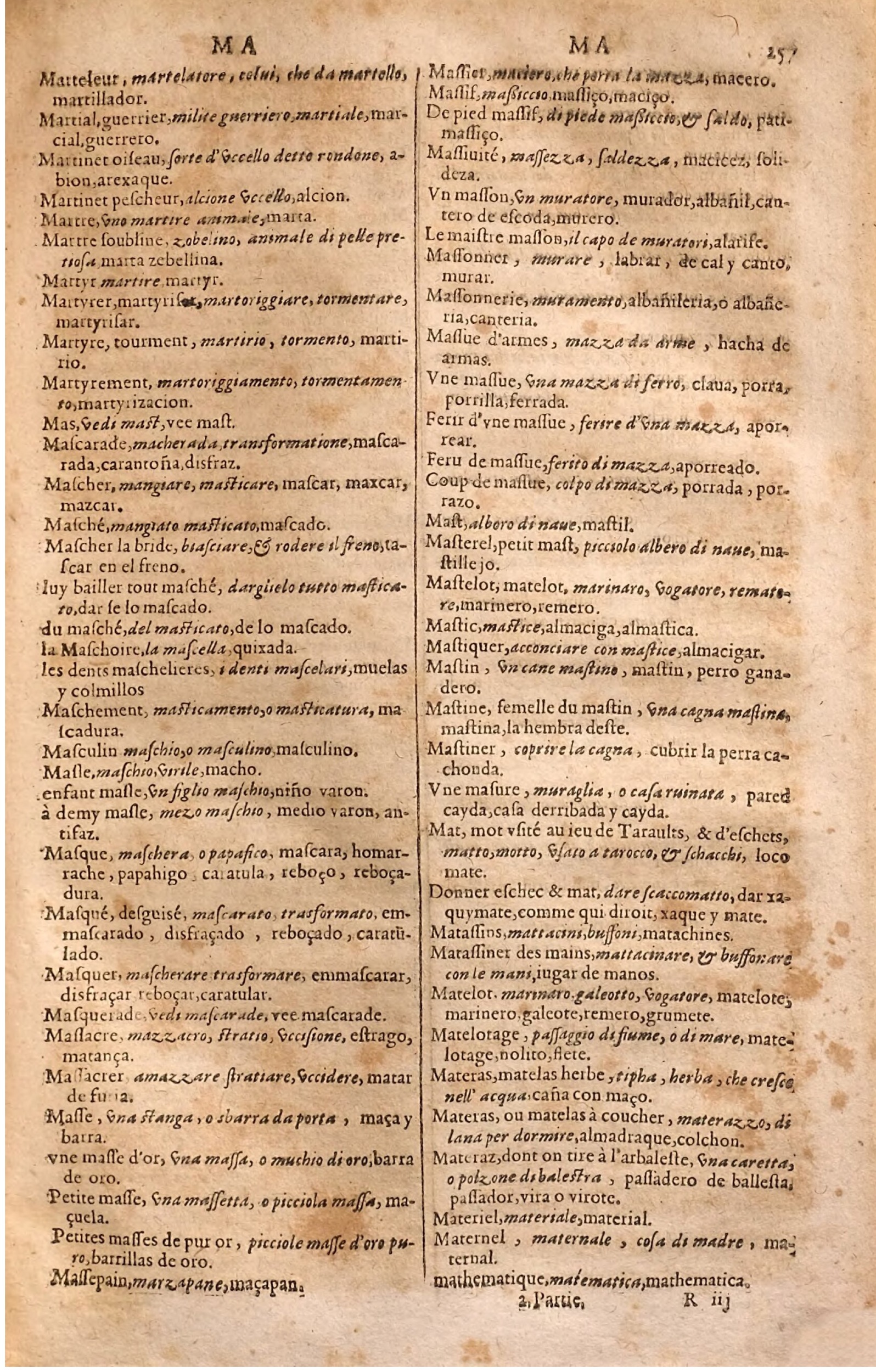 1627 - Jacques Crespin - Trésor des trois langues (Seconde partie) - Regensburg