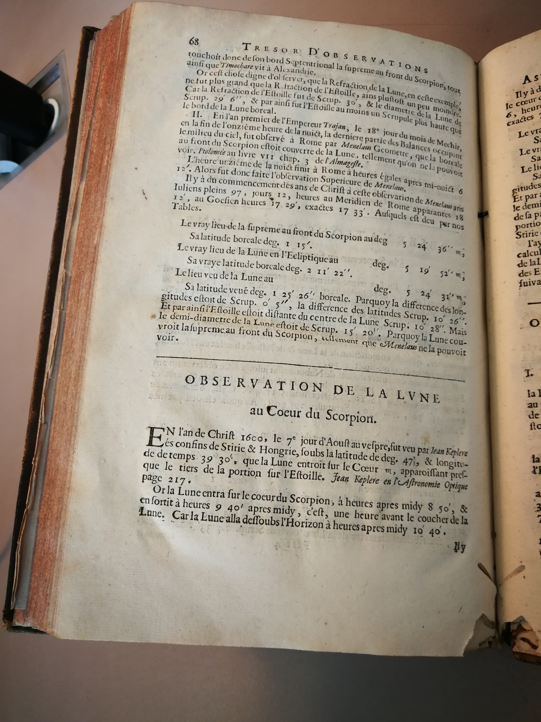1633 - Zacharie Roman - Trésor d’observations astronomiques - BM Marseille
