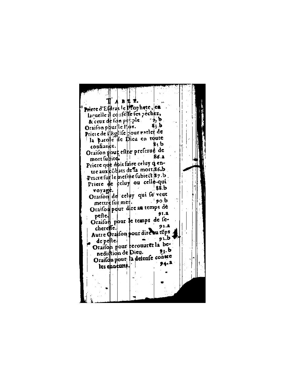 1596 - Guillaume Auvray - Trésor des prières, oraisons et instructions chrétiennes - BnF