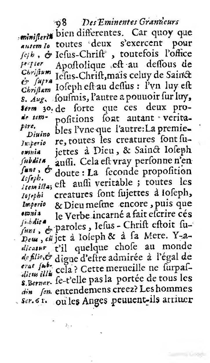 1646 - Jean Piot - Trésor inestimable de Saint-Joseph - BNC Rome
