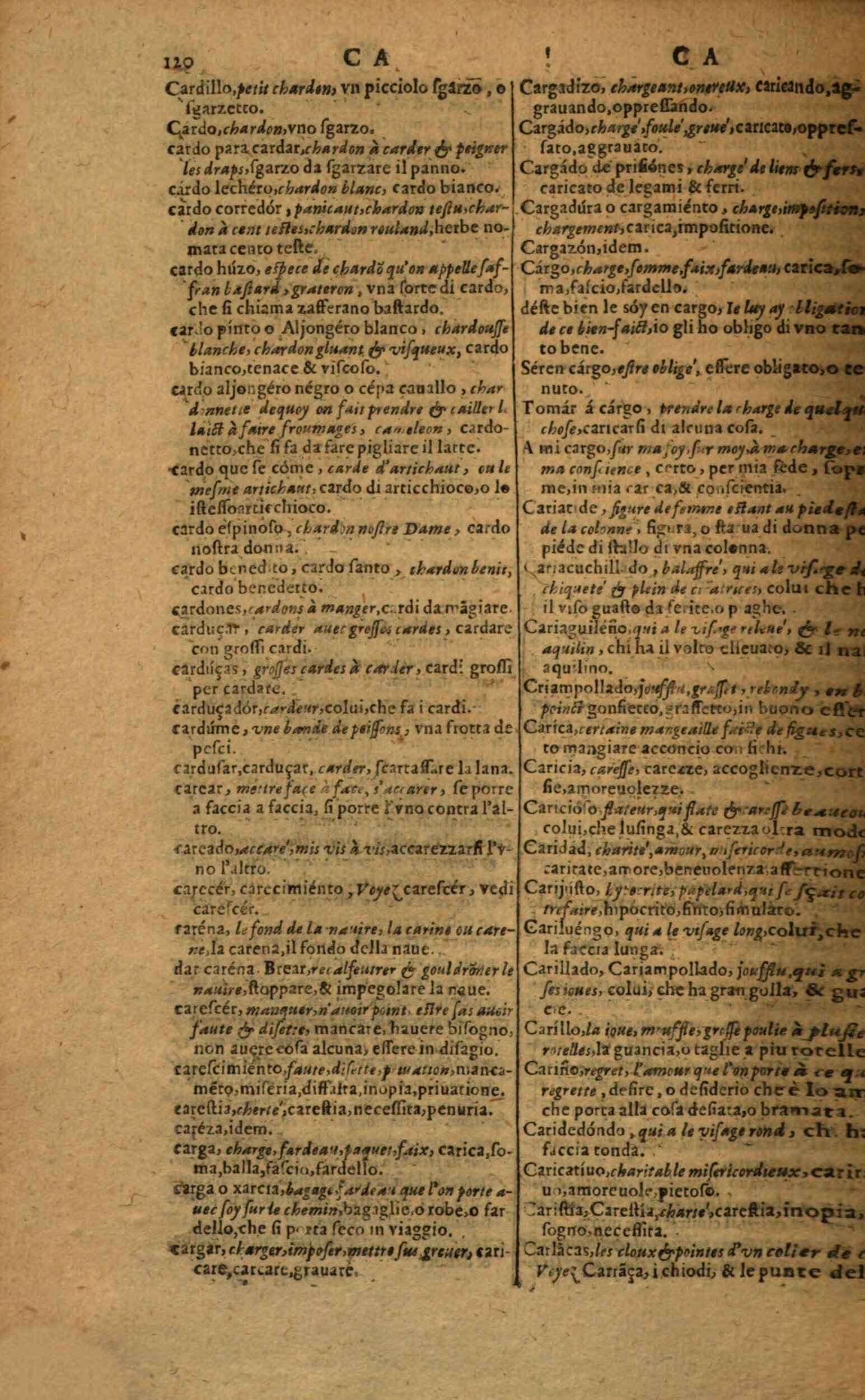 1617 - Samuel Crespin - Trésor des trois langues espagnole, française et italienne (Première partie) - Regensburg