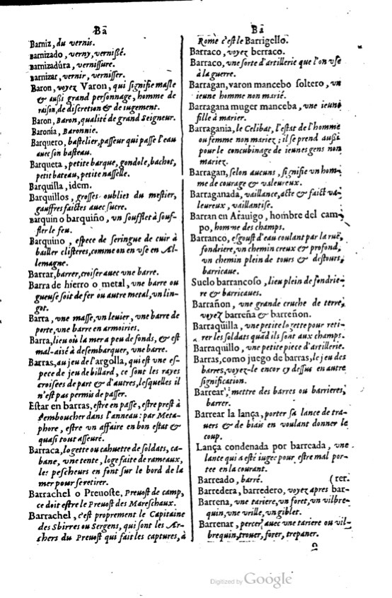 1621 - Adrian Tiffaine - Trésor des deux langues espagnole et française - BM Lyon