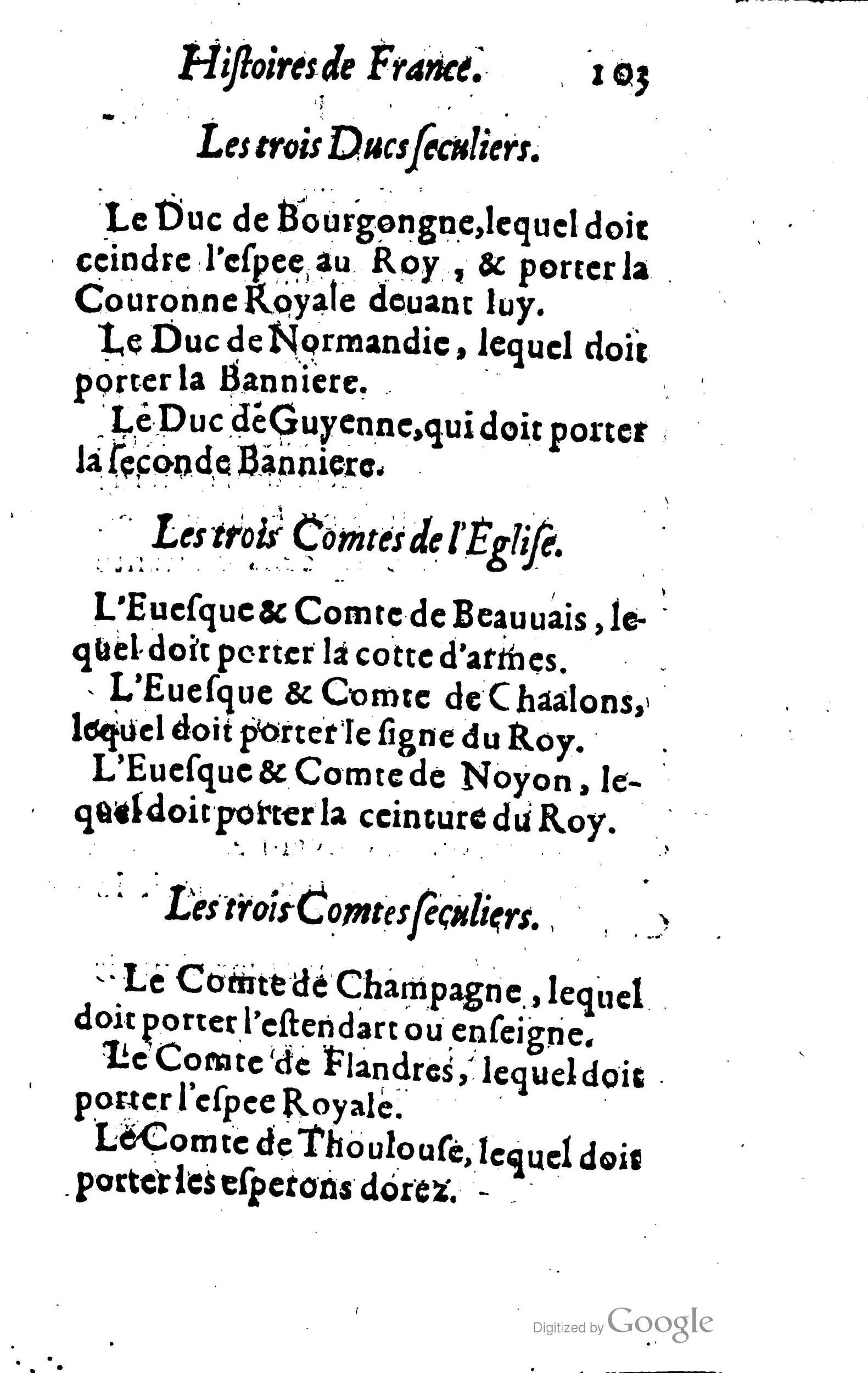 1619 - Jean Corrozet - Trésor des histoires de France - BSB Munich