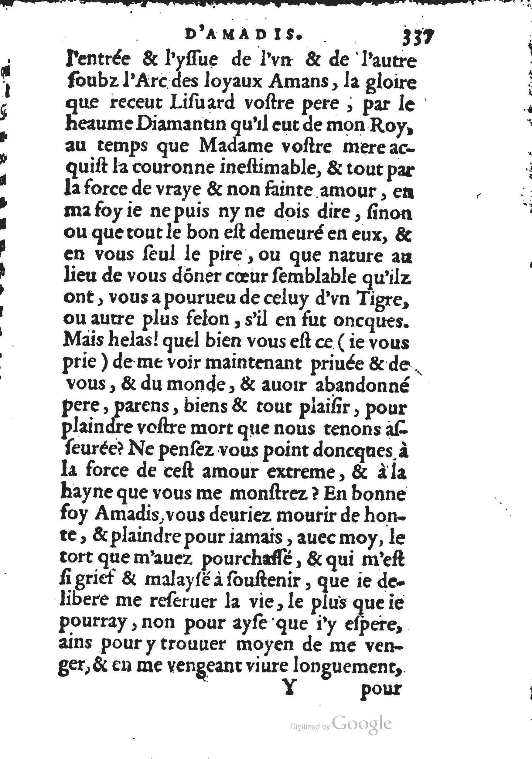 1560 - Jean d’Ogerolles et Gabriel Cotier Lyon - Trésor des Amadis - BSB Munich