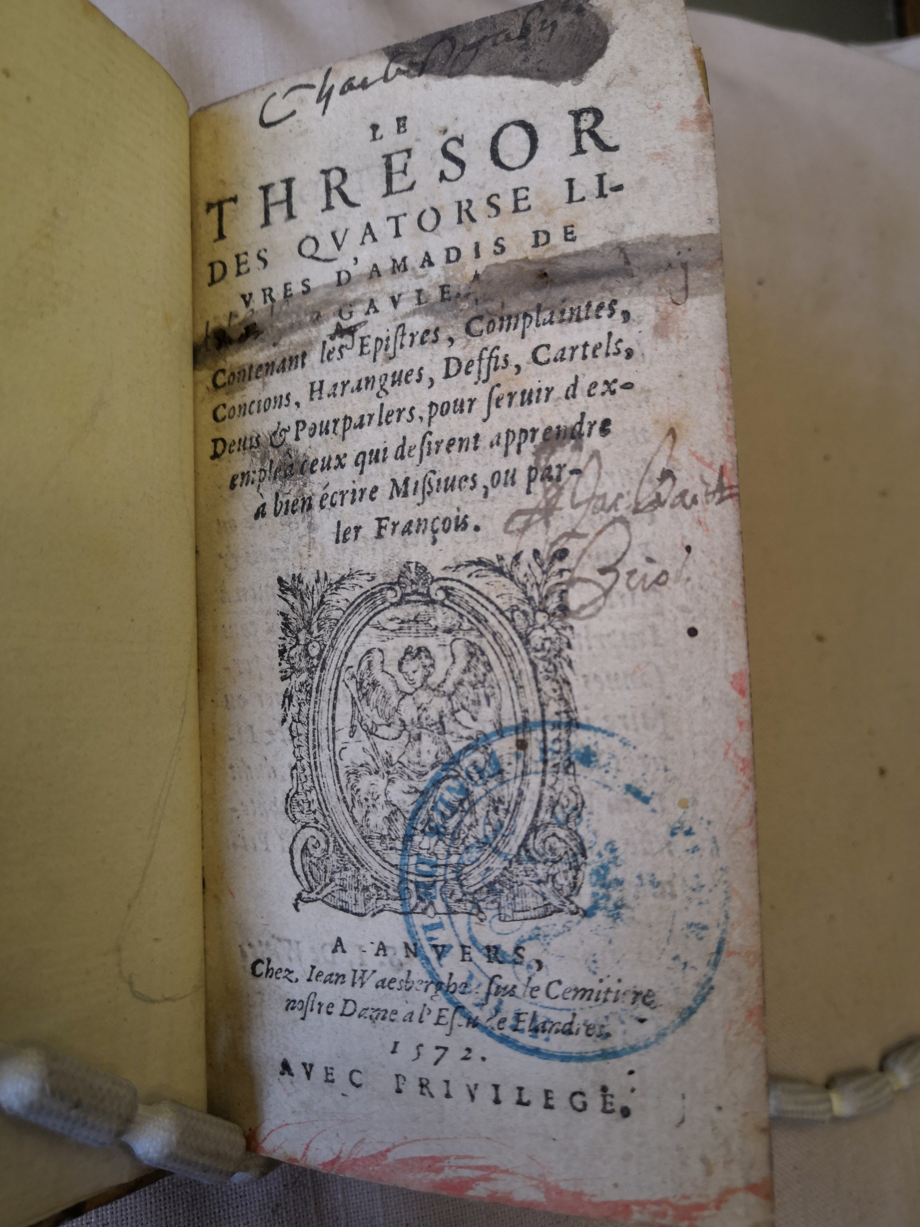 1572 - Jan van Waesberghe - Trésor des Amadis - KBR Bruxelles 1572 - Jan van Waesberghe - Trésor des Amadis - KBR Bruxelles