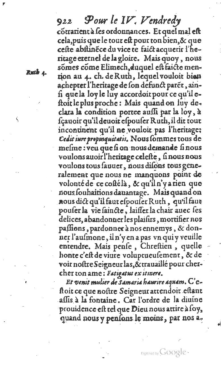 1607 - Nicolas Du Fossé - Trésor quadragésimal - T 01 - BM Lyon
