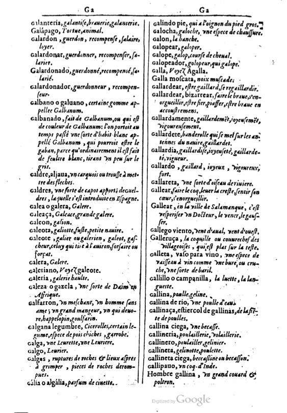 1616 - Veuve Marc Orry - Trésor des deux langues espagnole et française (Première et Seconde parties) - BM Lyon