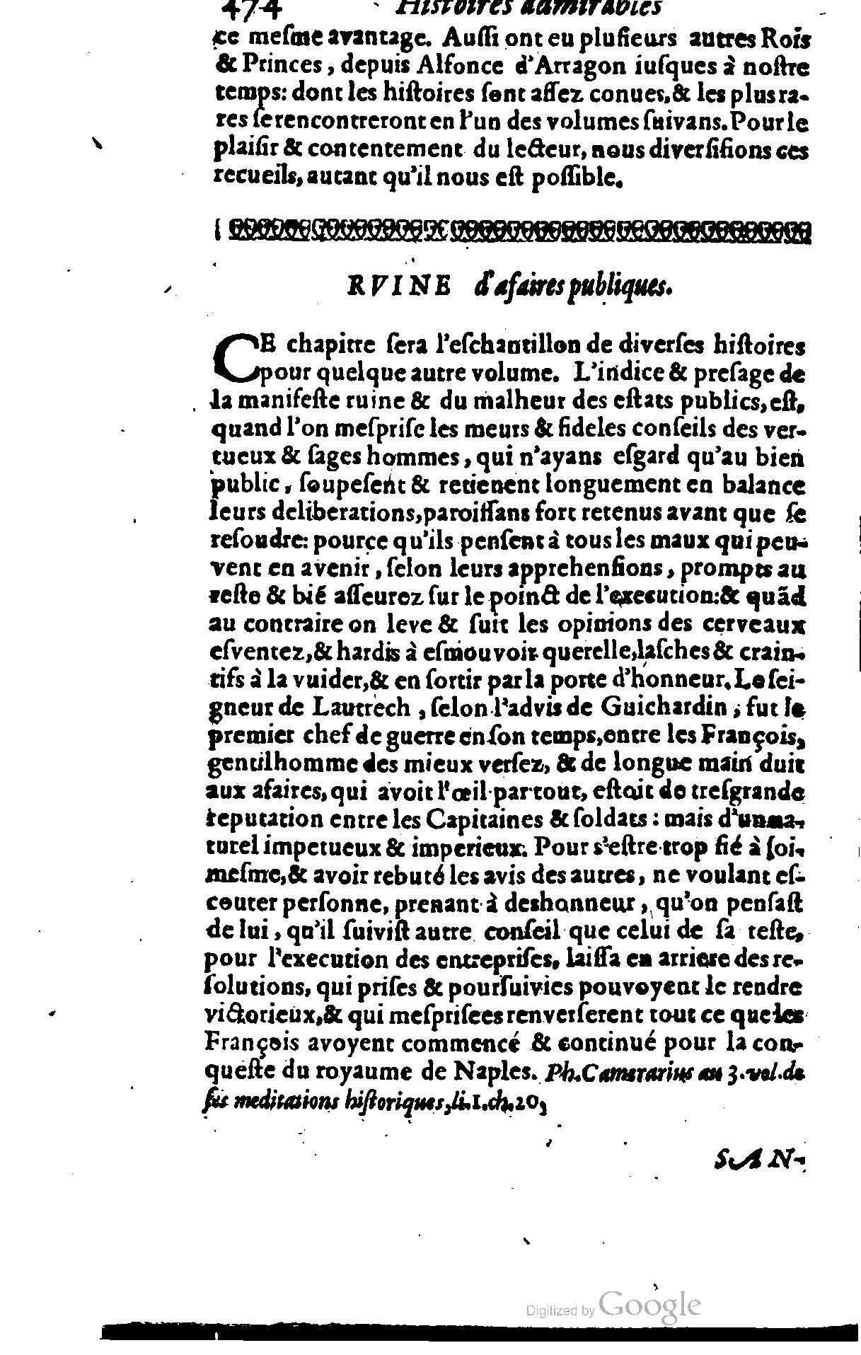 1628 - Jacques Crespin - Trésor d’histoires admirables et mémorables - BSB Munich