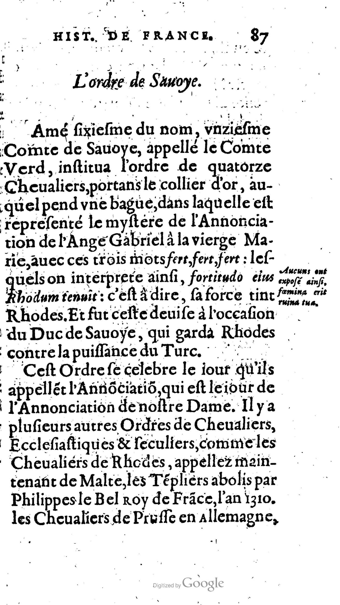 1604 - Galiot Corrozet - Trésor des histoires de France - BNC Florence