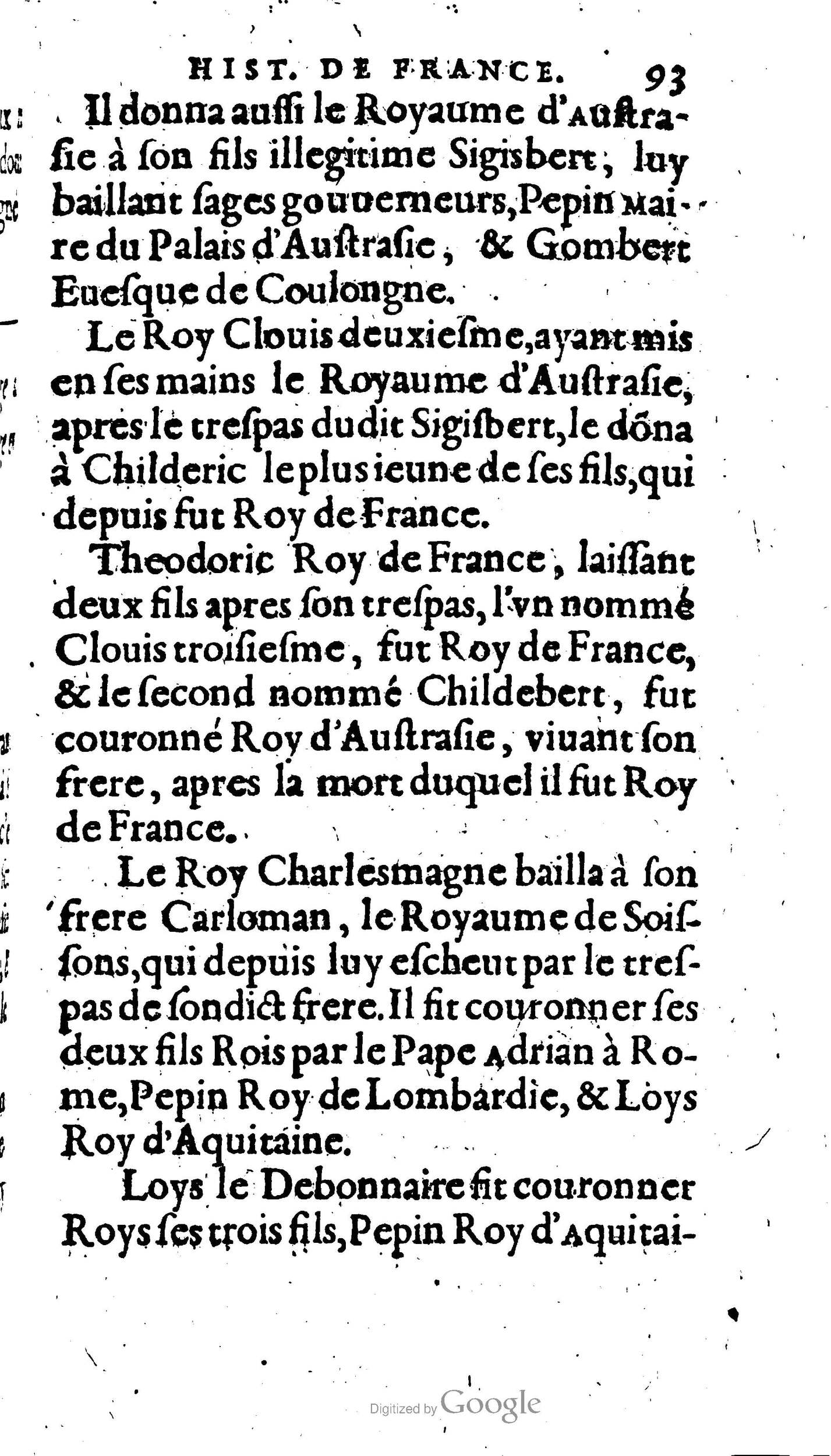 1604 - Galiot Corrozet - Trésor des histoires de France - BnF Arsenal