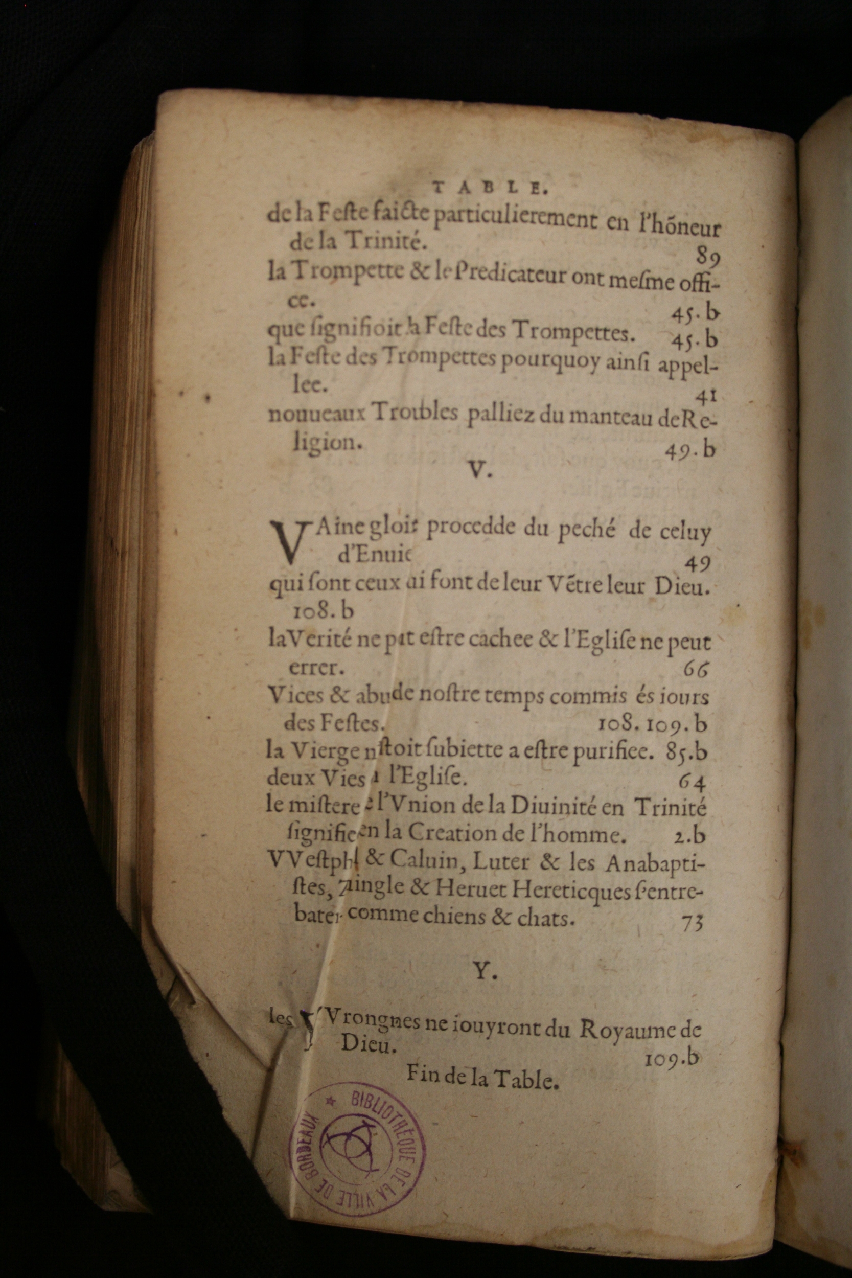 1586 - Jean Parant - Trésor de l’Église catholique et de vérité - BM Bordeaux 1586 - Jean Parant - Trésor de l’Église catholique et de vérité - BM Bordeaux